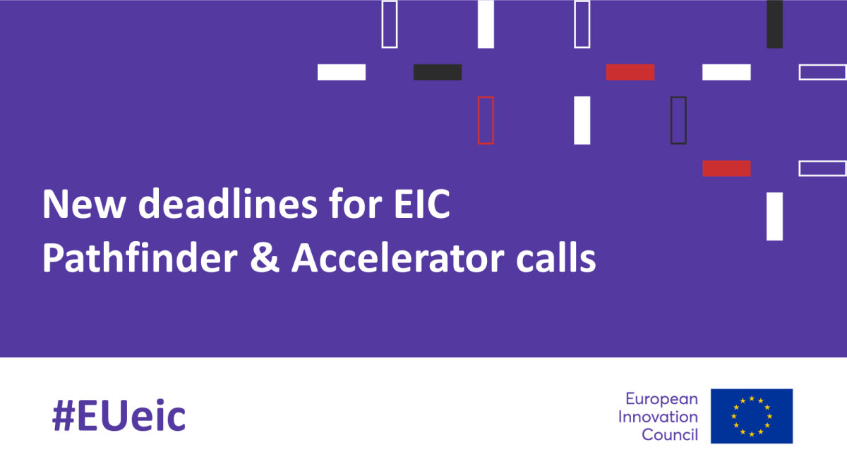 Deadline extension for the EIC Pathfinder and Accelerator calls
